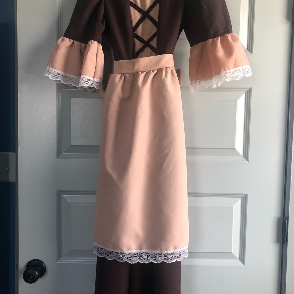 Rubies costume size medium brown dress with apron.